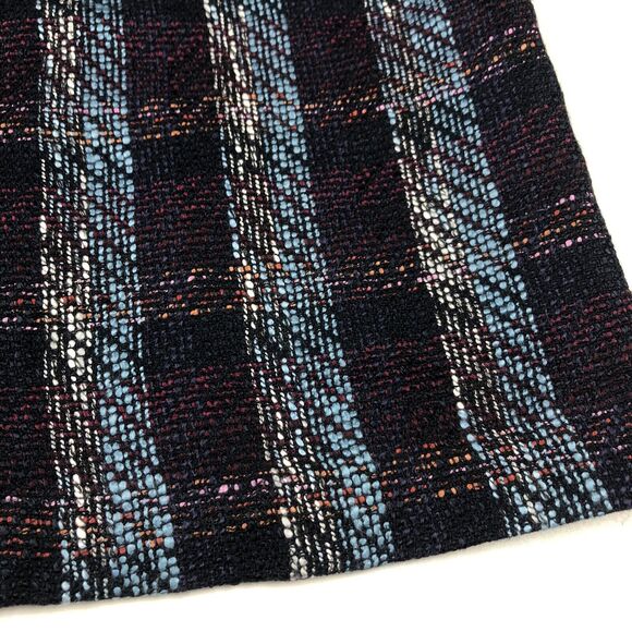 NWT Loft Outlet Blue Purple Tweed Lined Skirt Women's Size 8 - Picture 3 of 5